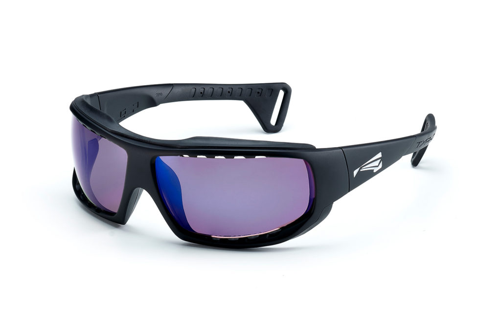 lip typhoon matt black blue vannsport solbriller