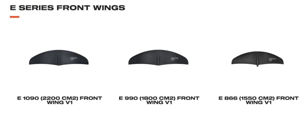 Slingshot Phantasm e-series front wing